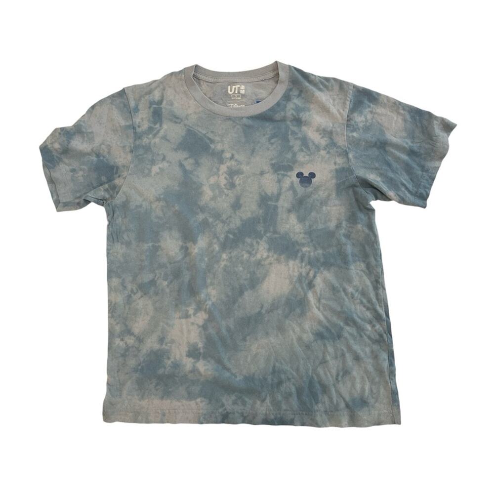 Uniqlo Disney Blue Tie Dye T Shirt Mickey Mouse Kidcore Classic Men's Size S